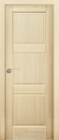 Фото Дверь Этне структур. ЖАСМИН (600мм, ПГ, 2000мм, 40мм, натуральный массив сосны структурир., жасмин)