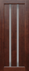 Фото Дверь Соната ОРЕХ ТЕМНЫЙ (900мм, ПОЧ, 2000мм, 40мм, натуральный массив, орех темный)