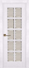 Фото Дверь Лондон-2 ВАЙТ (600мм, ПОС, 2000мм, 40мм, натуральный массив дуба, вайт)