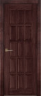 Фото Дверь Лондон-2 МАХАГОН (900мм, ПГ, 2000мм, 40мм, натуральный массив дуба, махагон)
