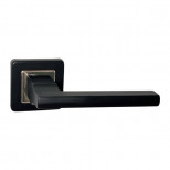 Ручка дверная квадр. B2B TR-123 BB/BN, черн./черн.ник. 