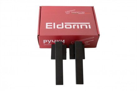 Ручка дверная квадр. ELDORINI EL 208 slim Black, черный